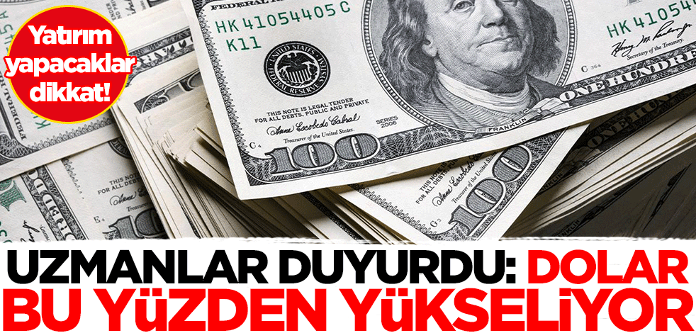 Dolar alacaklar dikkat! Uzmanlar uyardı: Dolar bu yüzden yükseliyor