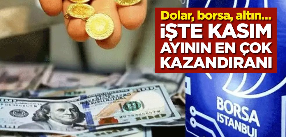 Dolar, borsa, altın… İşte Kasım ayının en çok kazandıranı
