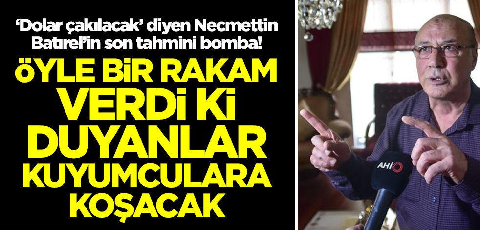 'Dolar çakılacak' diyen Necmettin Batırel'den olay tahmin: 200 lira birden artacak