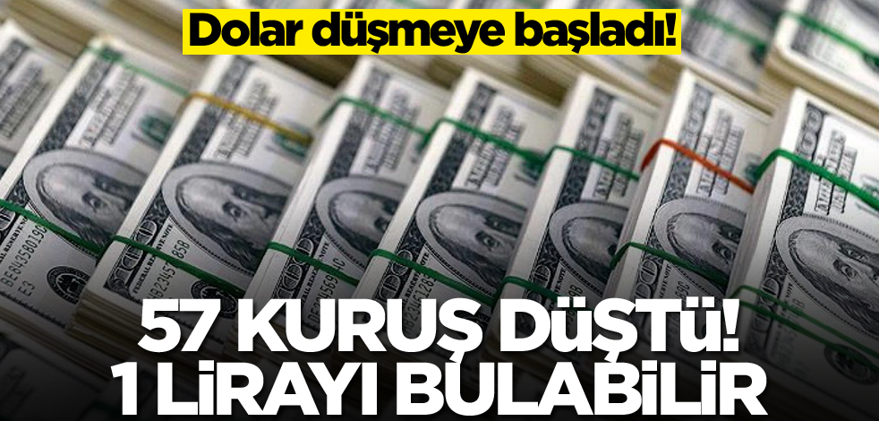 Dolar düşmeye başladı! 1 lirayı bulabilir