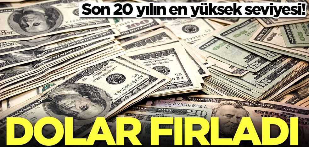 Dolar fırladı! Son 20 yılın en yüksek seviyesi