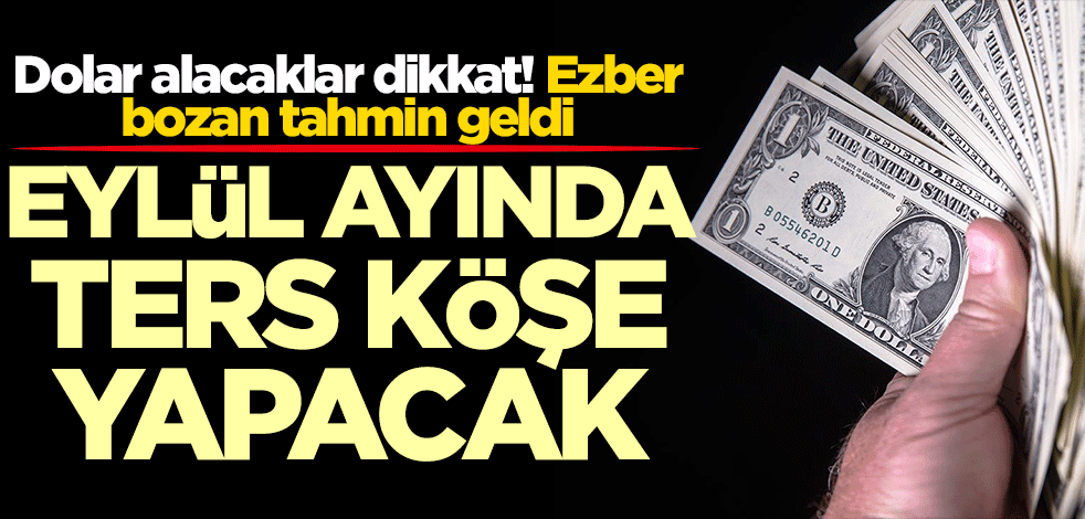 Dolar için ezber bozan tahmin geldi! Ters köşe yapacak