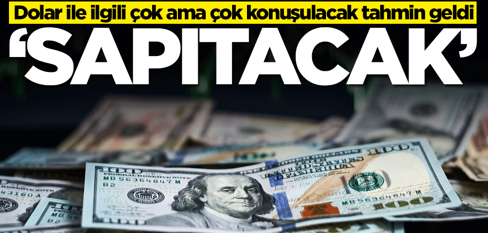 Dolar ile ilgili çok ama çok konuşulacak tahmin geldi: Sapıtacak
