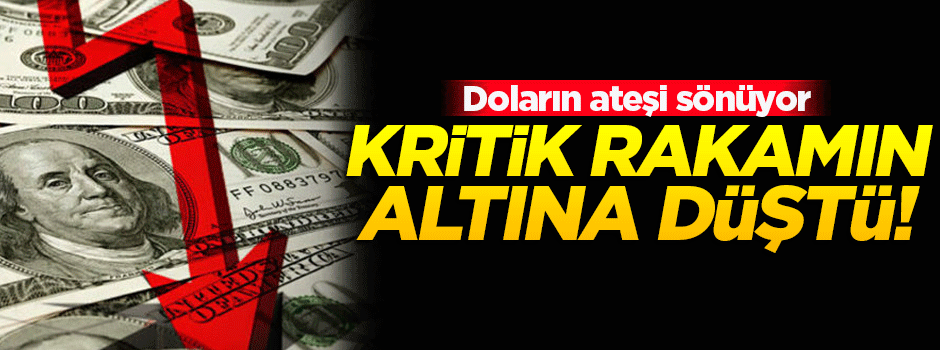 Dolar kritik rakamın altına düştü!