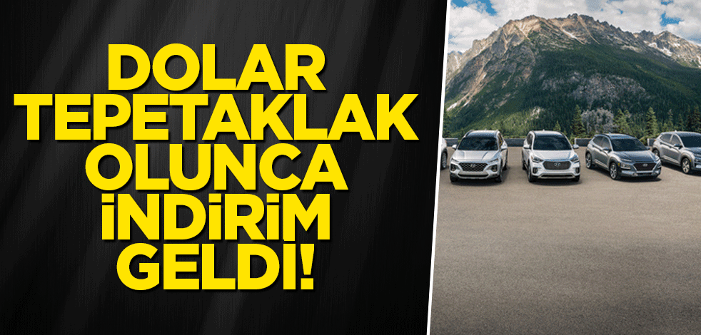 Dolar tepetaklak olunca indirim geldi!