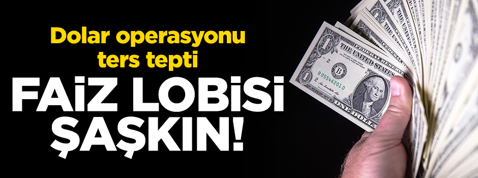 Dolar üzerinden algı operasyonu ters tepti! Faiz lobisi şok oldu