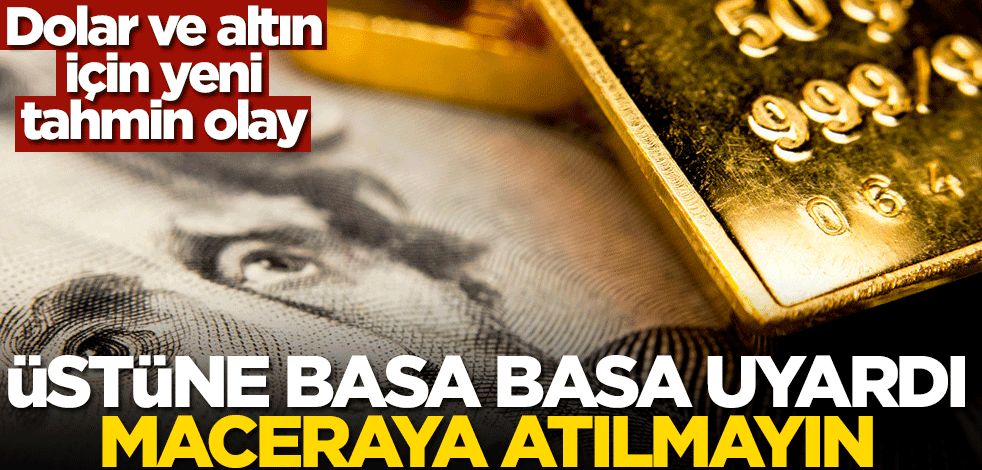 Dolar ve altın için yeni tahmin olay! İslam Memiş üstüne basa basa uyardı