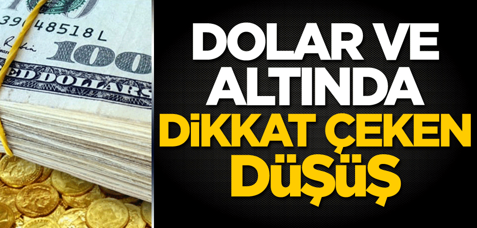 Dolar ve altında dikkat çeken düşüş