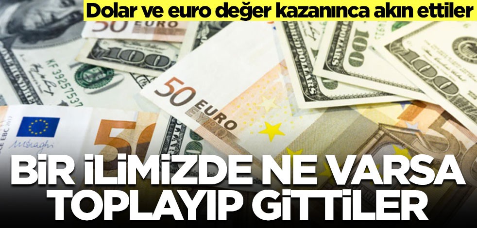 Dolar ve euro değer kazanınca akın ettiler! O ilimizde ne varsa toplayıp gittiler