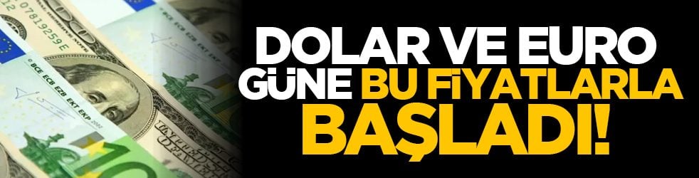 Dolar ve Euro güne bu fiyatlarla başladı!