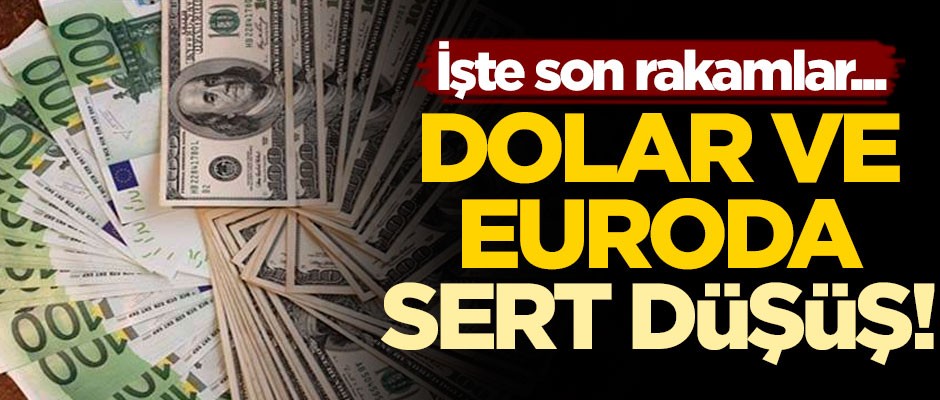 Dolar ve euroda sert düşüş! İşte son rakamlar...