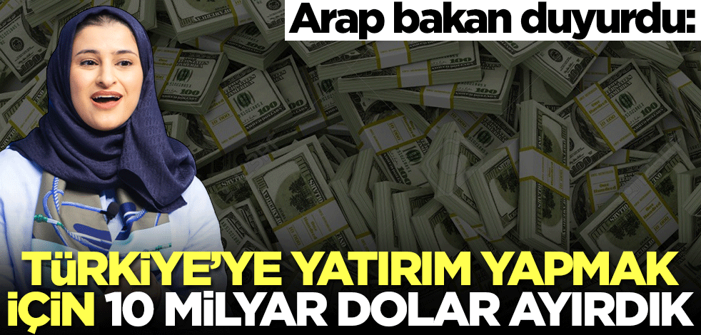 Dolar yağacak! Arap ülkesinin bakanı duyurdu: Türkiye'ye yatırım yapmak için 10 milyar dolar ayırdık