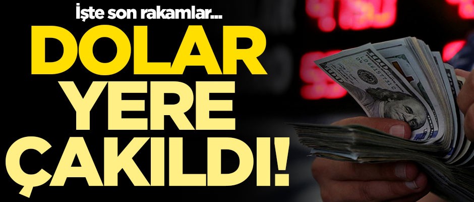 Dolar yere çakıldı! İşte son rakamlar...