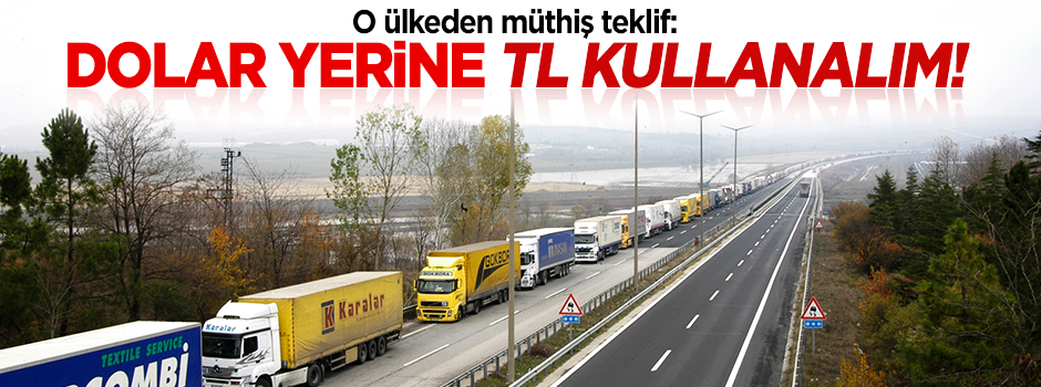 'Dolar yerine TL kullanalım'