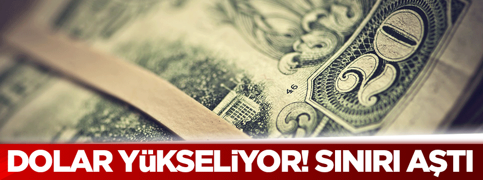 Dolar yükseliyor! Sınırı aştı