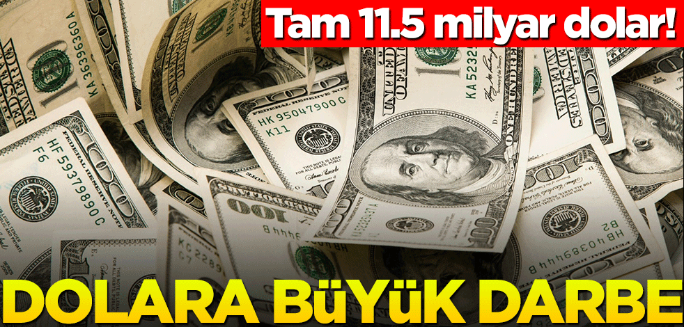 Dolara büyük darbe! Tam 11.5 milyar dolar...