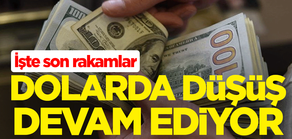 Dolarda düşüş sürüyor! İşte son rakamlar