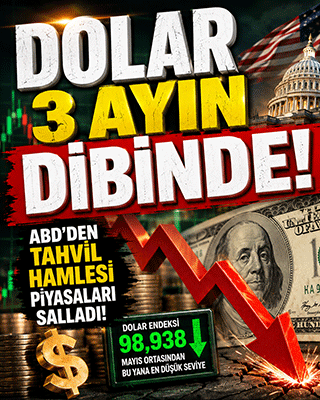 Dolarda sert düşüş! Dolar endeksi 3 ayın dibini gördü