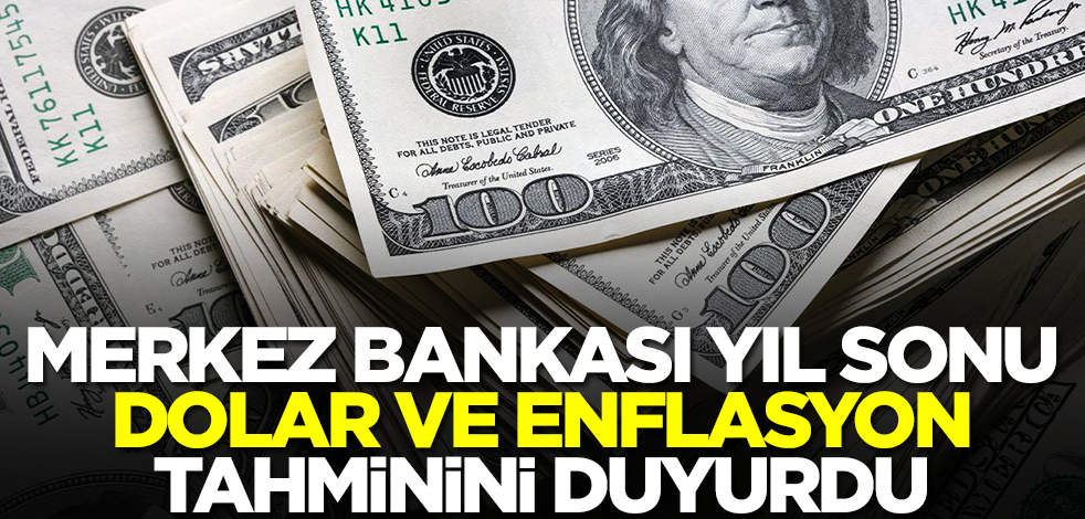 Doları olanlar dikkat! Merkez Bankası dolar ve enflasyon tahminini duyurdu