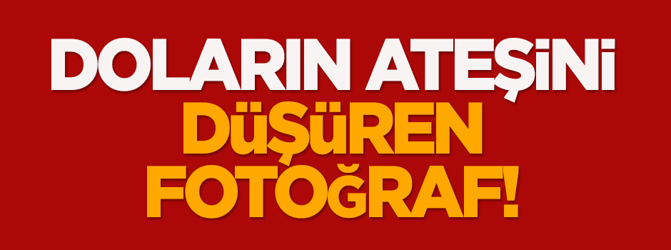 Doların ateşini düşüren fotoğraf!