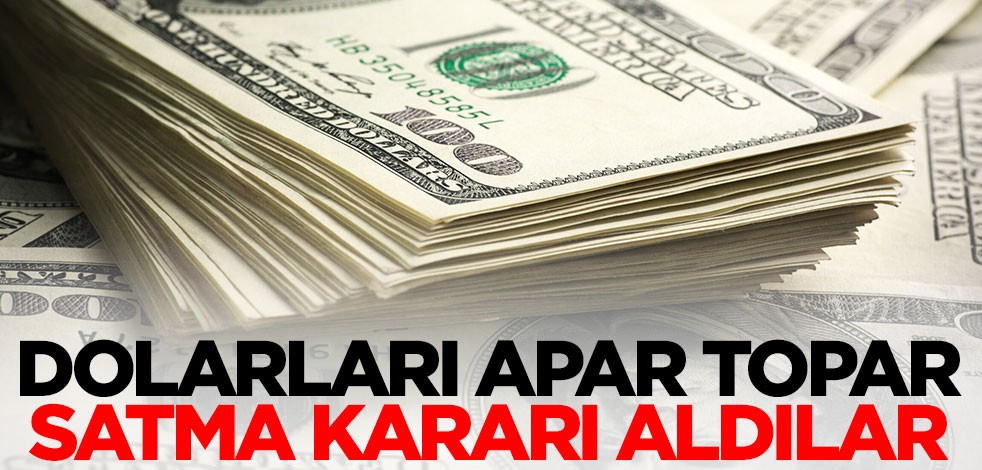 Dolarları apar topar satma kararı aldılar! Yatırımcıları yakından ilgilendiriyor