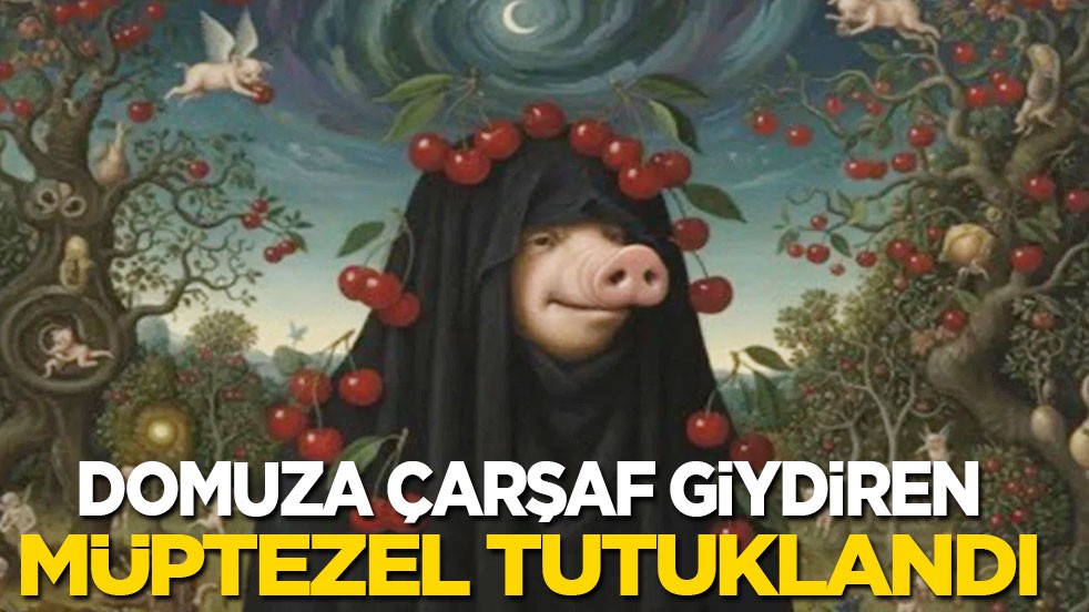 Domuza çarşaf giydiren müptezel tutuklandı