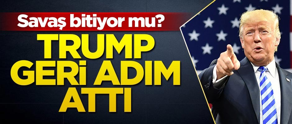 Donald Trump geri adım attı