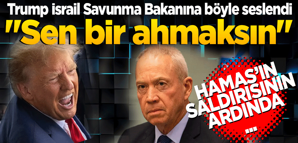 Donald Trump, İsrail Savunma Bakanı Gallant'a böyle seslendi