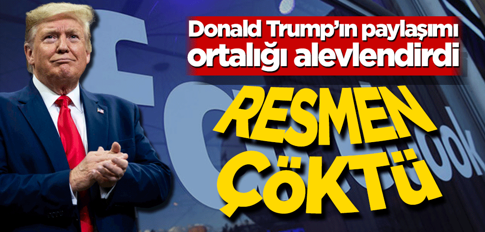 Donald Trump’ın paylaşımı ortalığı alevlendirdi! Facebook resmen çöktü