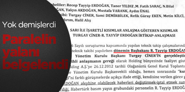 "Dönemin Başbakanı" ifadesi belgelendi