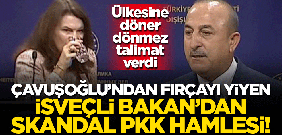 Döner dönmez talimat verdi... Çavuşoğlu'ndan fırçayı yiyen İsveçli Bakan'dan skandal PKK hamlesi!