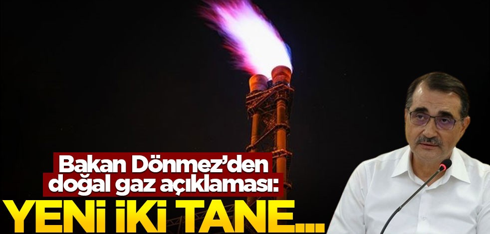 Dönmez'den doğal gaz açıklaması! 2 tane yeni...