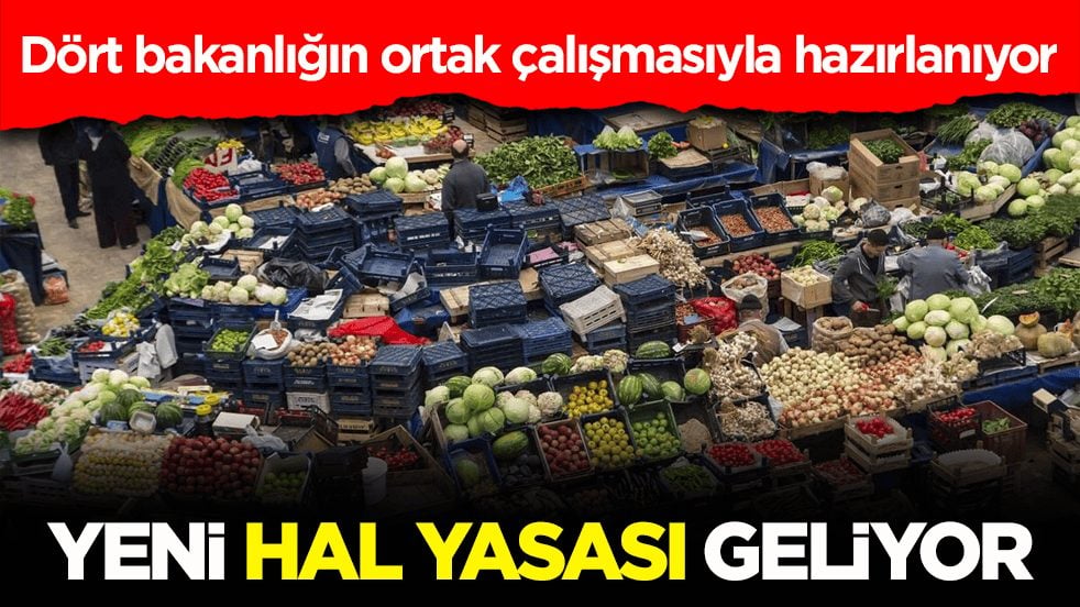 Dört bakanlığın ortak çalışmasıyla hazırlanıyor! Yeni hal yasası geliyor