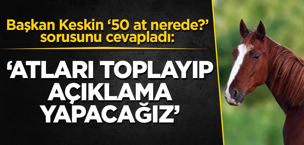Dörtyol Belediye Başkanı Serdar Arseven'e konuştu: Atları toplayıp açıklama yapacağız