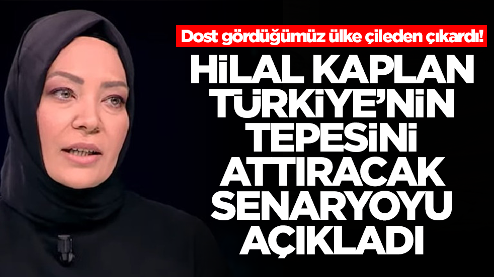 Dost gördüğümüz ülke çileden çıkardı: Hilal Kaplan Türkiye'nin tepesini attıracak senaryoyu açıkladı