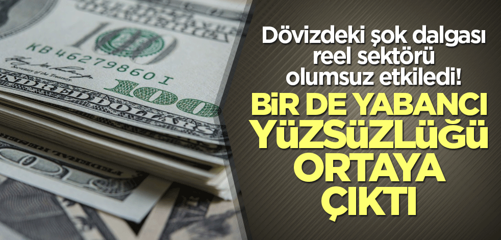 Dövizdeki şok dalgası reel sektörü olumsuz etkiledi! Bir de yabancı yüzsüzlüğü ortaya çıktı