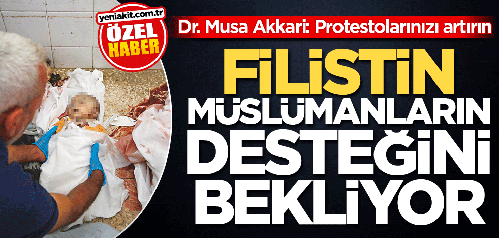 Dr. Musa Akkari: Protestolarınızı artırın! Filistin Müslümanların desteğini bekliyor!