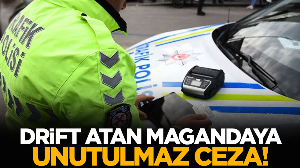 Drift atan magandaya unutulmaz ceza!