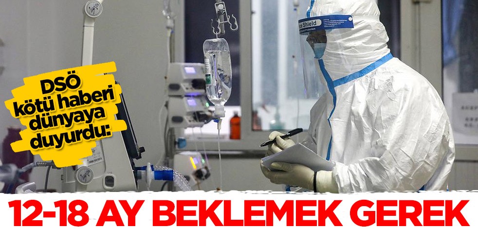 DSÖ kötü haberi dünyaya duyurdu: 12-18 ay beklemek gerek