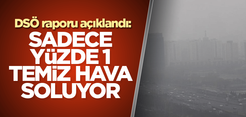 DSÖ raporu açıklandı: Sadece yüzde 1 temiz hava soluyor