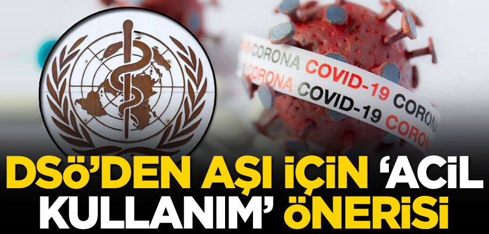 DSÖ'den Covid-19 aşısı için acil kullanım önerisi
