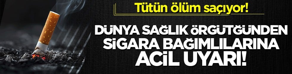 DSÖ'den korkutan uyarı: Tütün, her yıl 7 milyon insanın hayatına mal oluyor