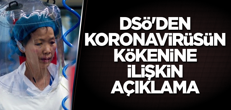 DSÖ'den koronavirüsün kökenine ilişkin açıklama