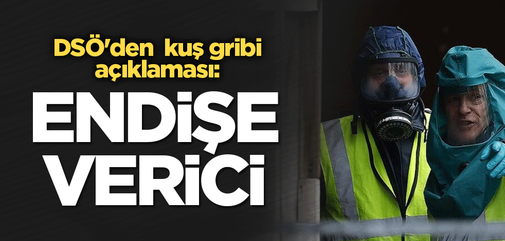 DSÖ'den kuş gribi açıklaması: Endişe verici