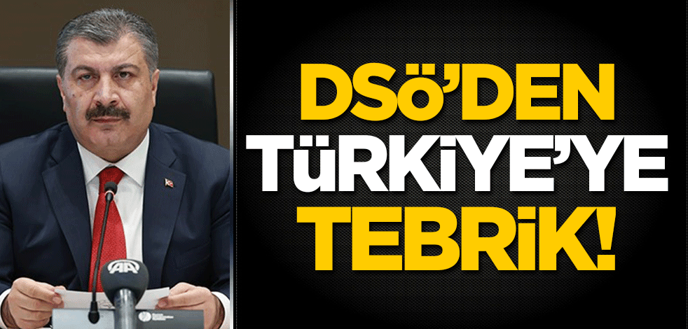 DSÖ'den Türkiye'ye tebrik!