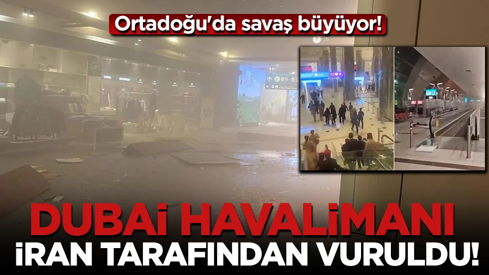 Dubai Havalimanı İran füzeleriyle vuruldu