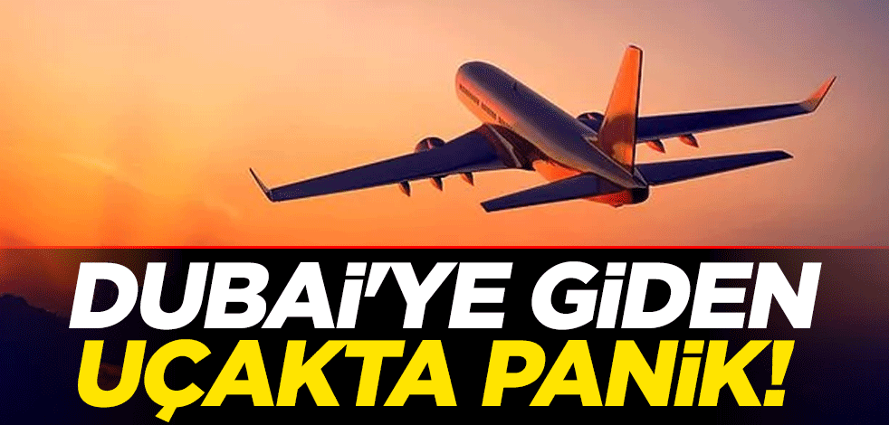 Dubai'ye giden uçakta panik! Acil iniş yaptı