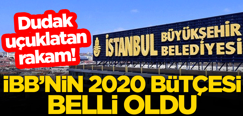 Dudak uçuklatan rakam! İBB'nin 2020 bütçesi belli oldu