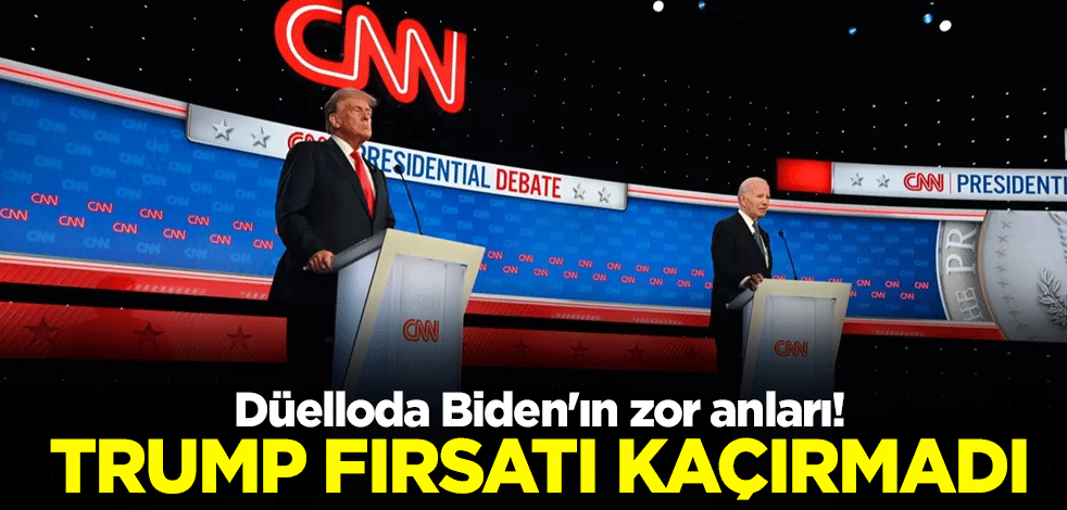 Düelloda ABD Başkanı Biden'ın zor anları! Trump fırsatı kaçırmadı: Ne konuştuğunun farkında değil
