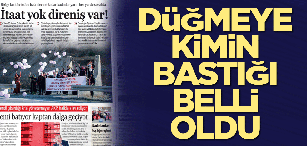Düğmeye kimin bastığı belli oldu